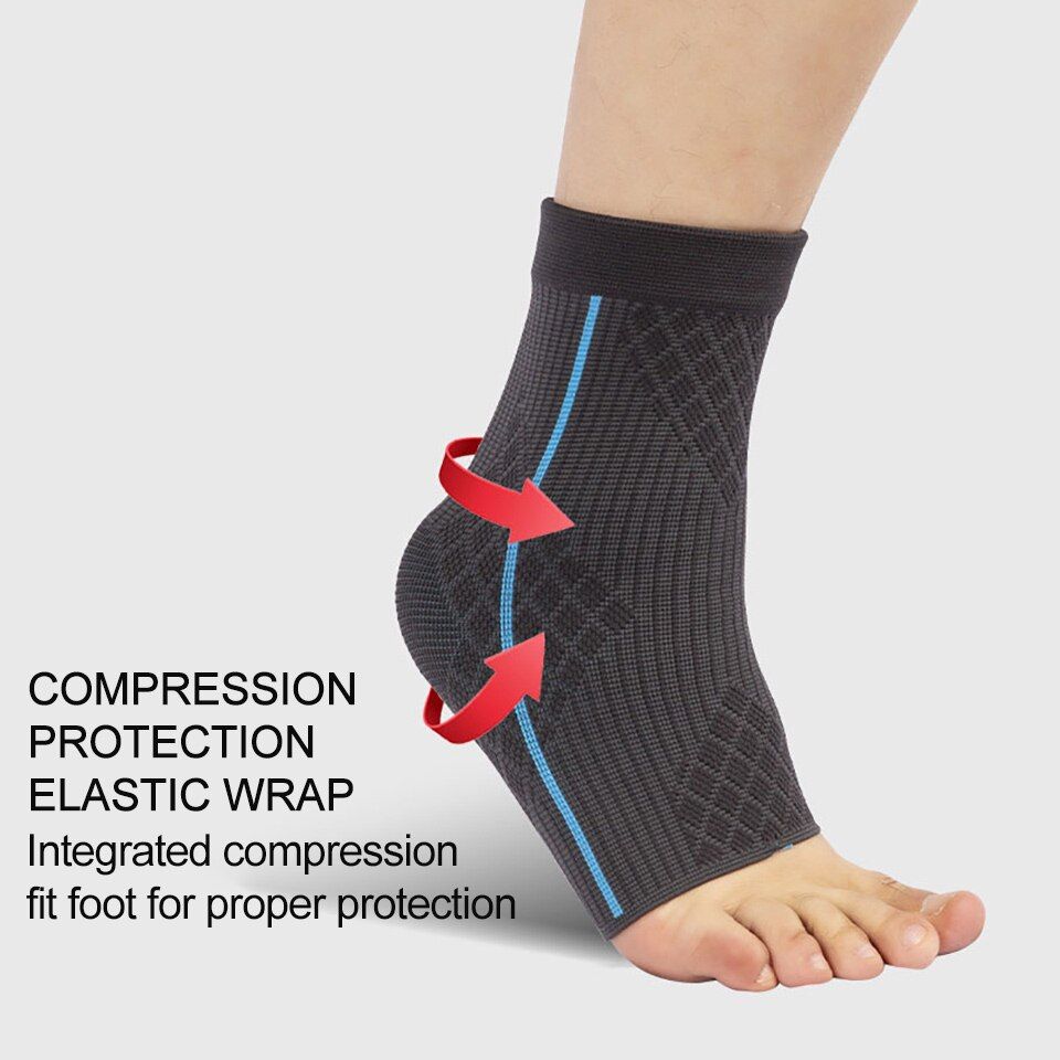 1Pcs 3D Compression Nylon Ankle Support Protector Football Basketball Ankle  Protective Uni Foot Protective Gear-G-01