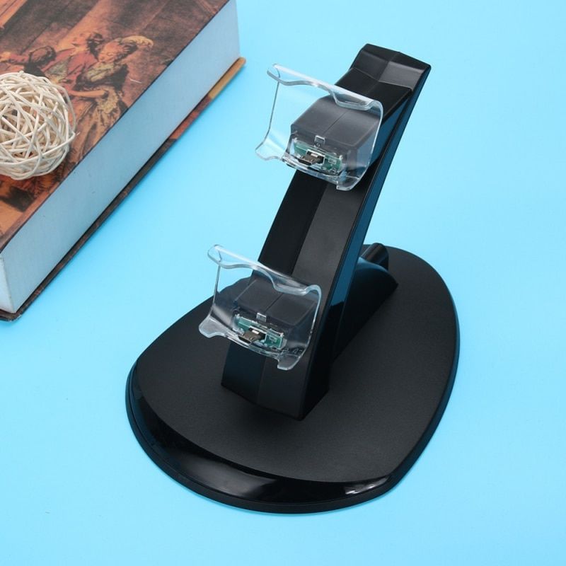 Charging Station Gamepad Controller Charger For PS4 Controller LED Dual Charger Dock Station USB Fast Charging Stand