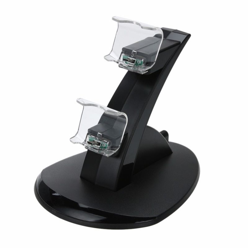 Charging Station Gamepad Controller Charger For PS4 Controller LED Dual Charger Dock Station USB Fast Charging Stand