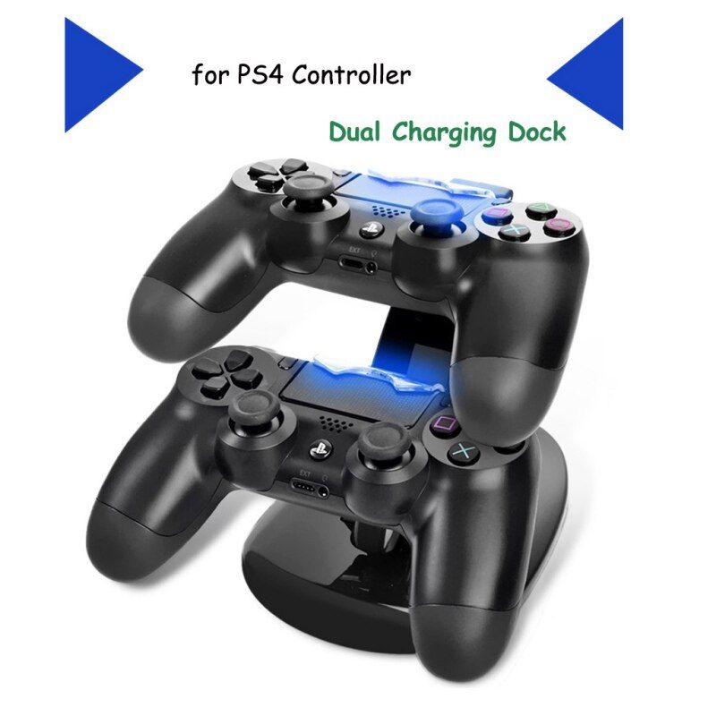 Charging Station Gamepad Controller Charger For PS4 Controller LED Dual Charger Dock Station USB Fast Charging Stand