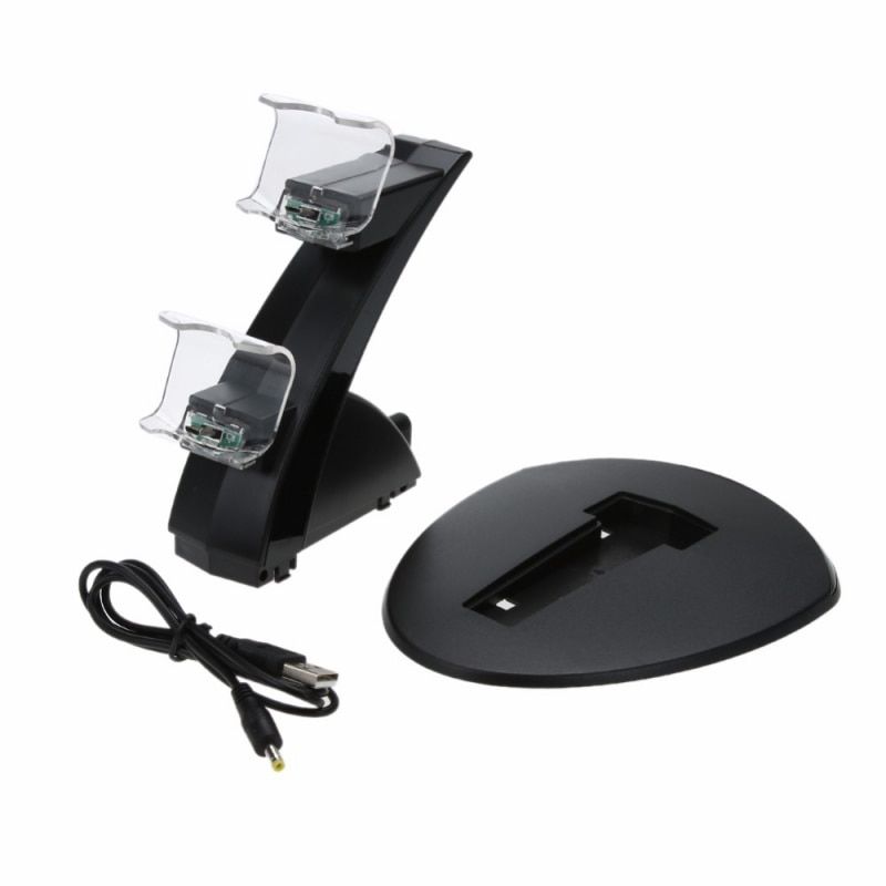 Charging Station Gamepad Controller Charger For PS4 Controller LED Dual Charger Dock Station USB Fast Charging Stand