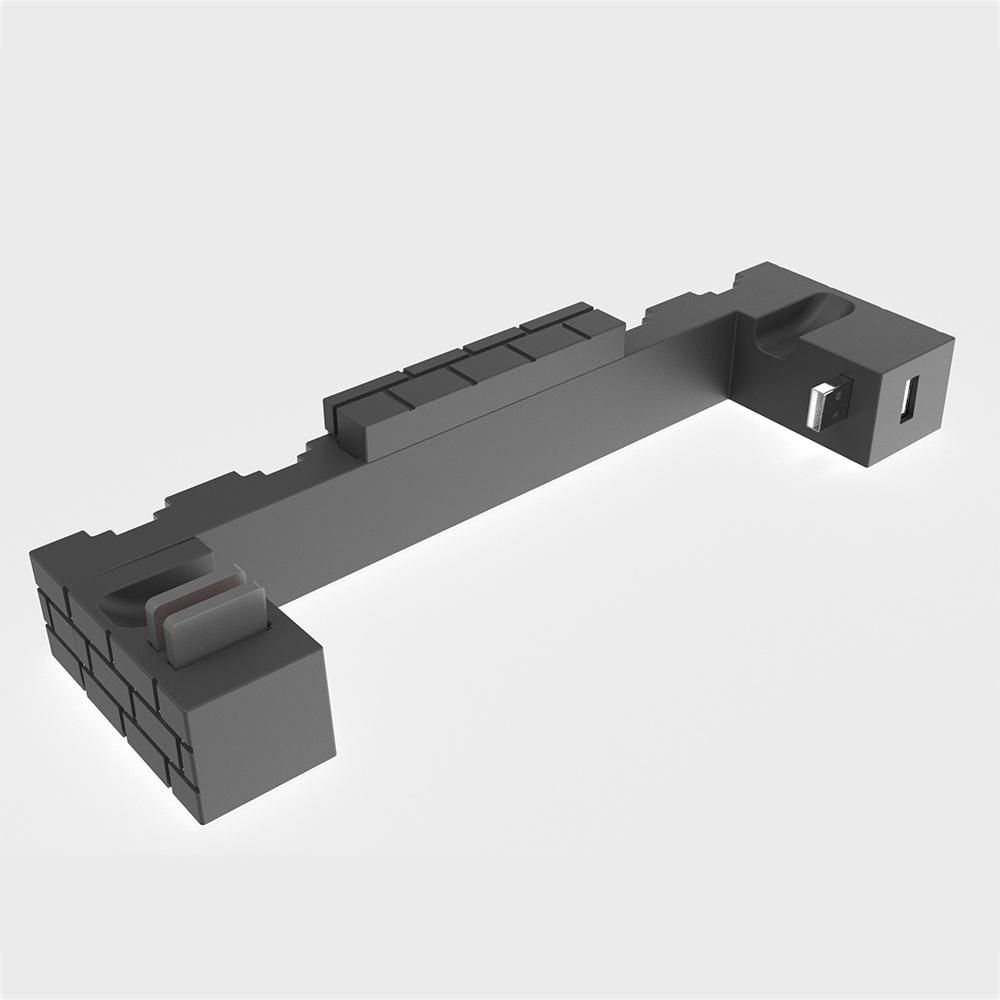 For Joy-Con Controller Charger Dock Stand Station Holder for Nintendo Switch NS Joy-Con Game Dock for Charging, Brown