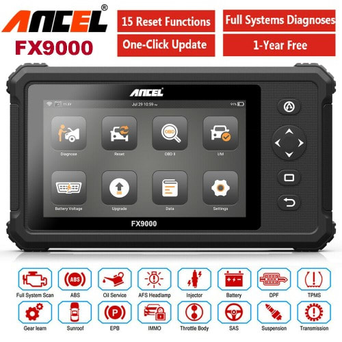 Fx9000 Full System Obd2 Car Scanner Wit Abs Tpms Srs Engine