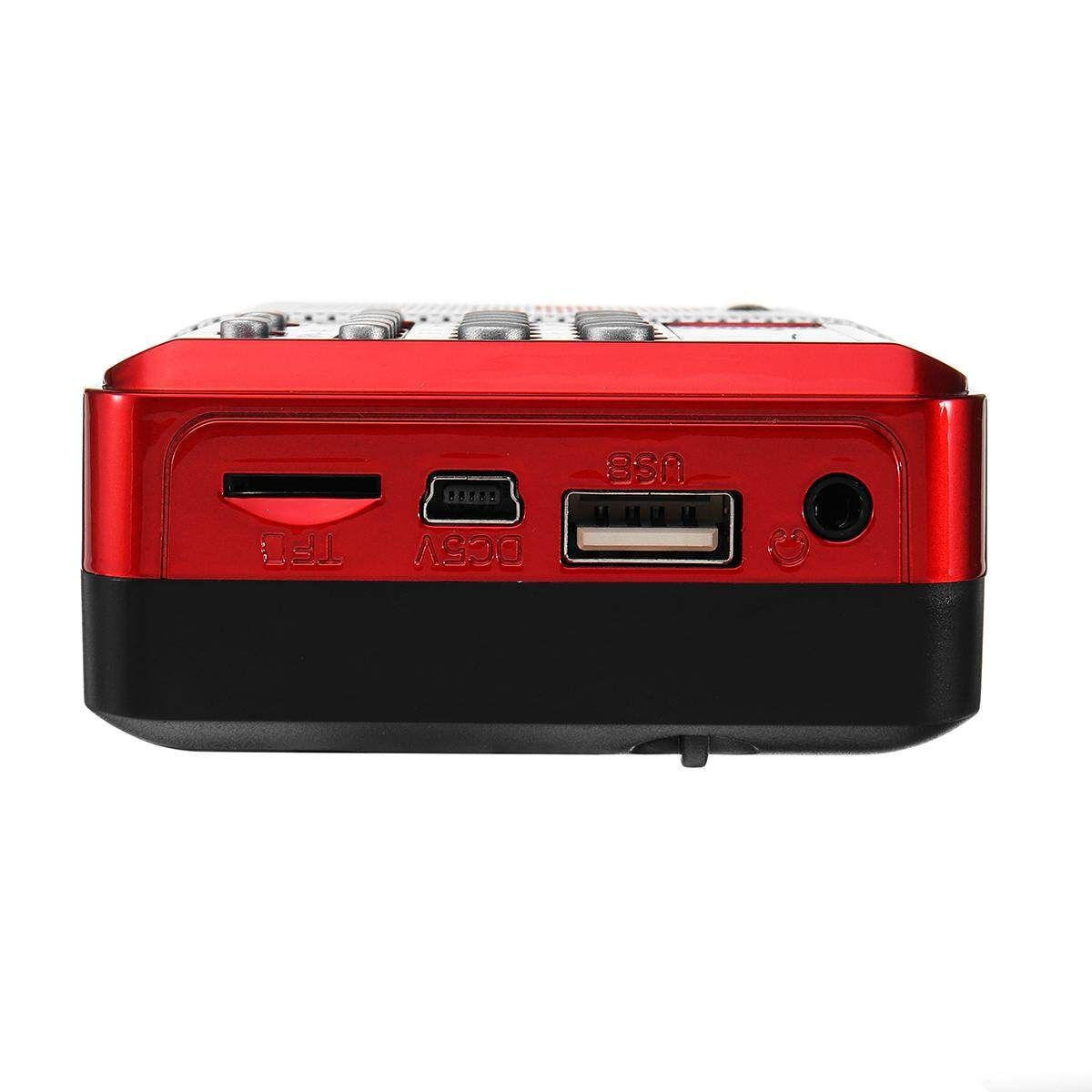 Portable Bible Player Audio Speaker Rechargeable FM Radio TF USB 3.5mm Digital