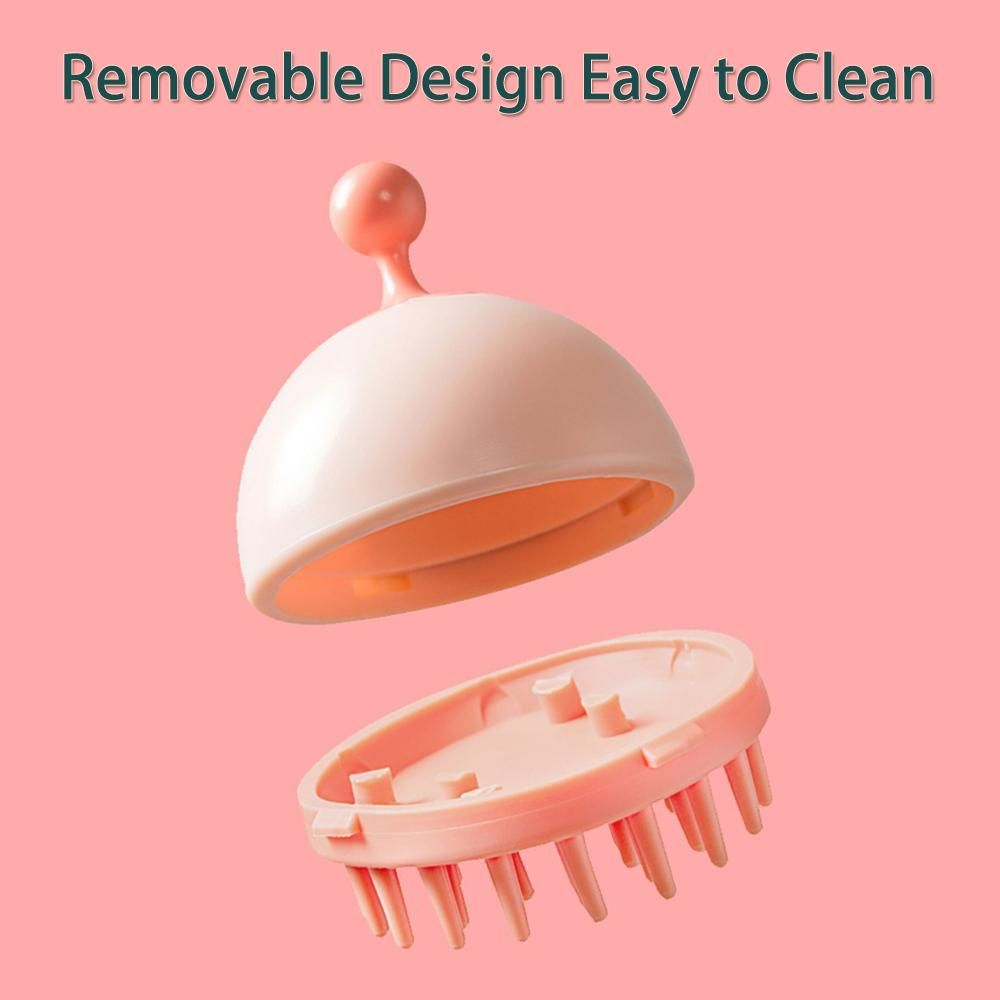 Hair Shampoo Massage Brush, Scalp Care Brush with Soft Silicone Bristles Scalp Massager for Hair Care and Head Relaxation
