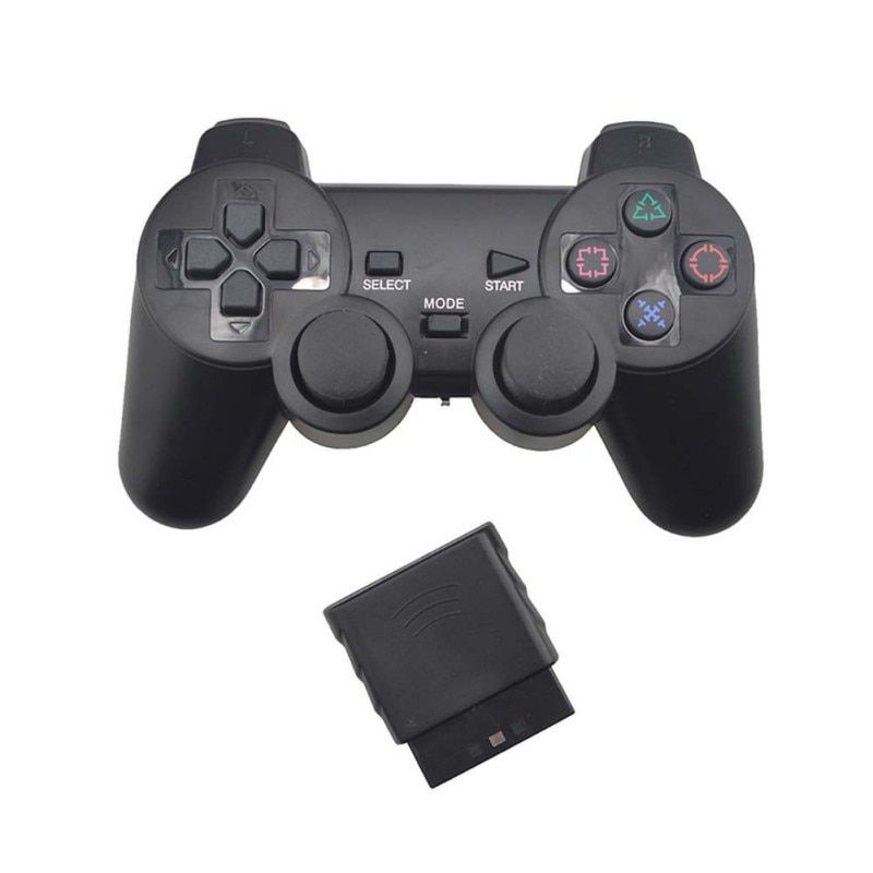 Wireless Vibrator 2.4G USB Game Controller Gamepad Joystick For PS2 For PS3 PC For Android Mini Game Console Gamepad Black
