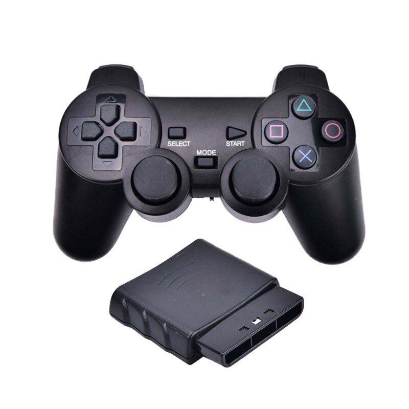 Wireless Vibrator 2.4G USB Game Controller Gamepad Joystick For PS2 For PS3 PC For Android Mini Game Console Gamepad Black