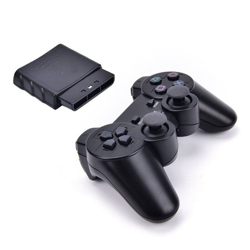 Wireless Vibrator 2.4G USB Game Controller Gamepad Joystick For PS2 For PS3 PC For Android Mini Game Console Gamepad Black