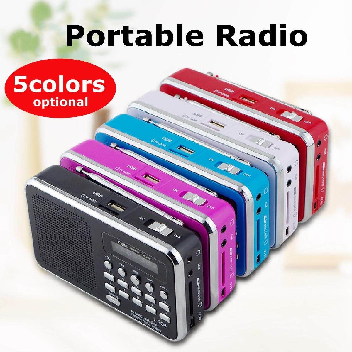 Portable Radio FM/AM/MP3/AUX Digital Key Selection Wireless Telescopic 87.5-108MHZ Not Specified