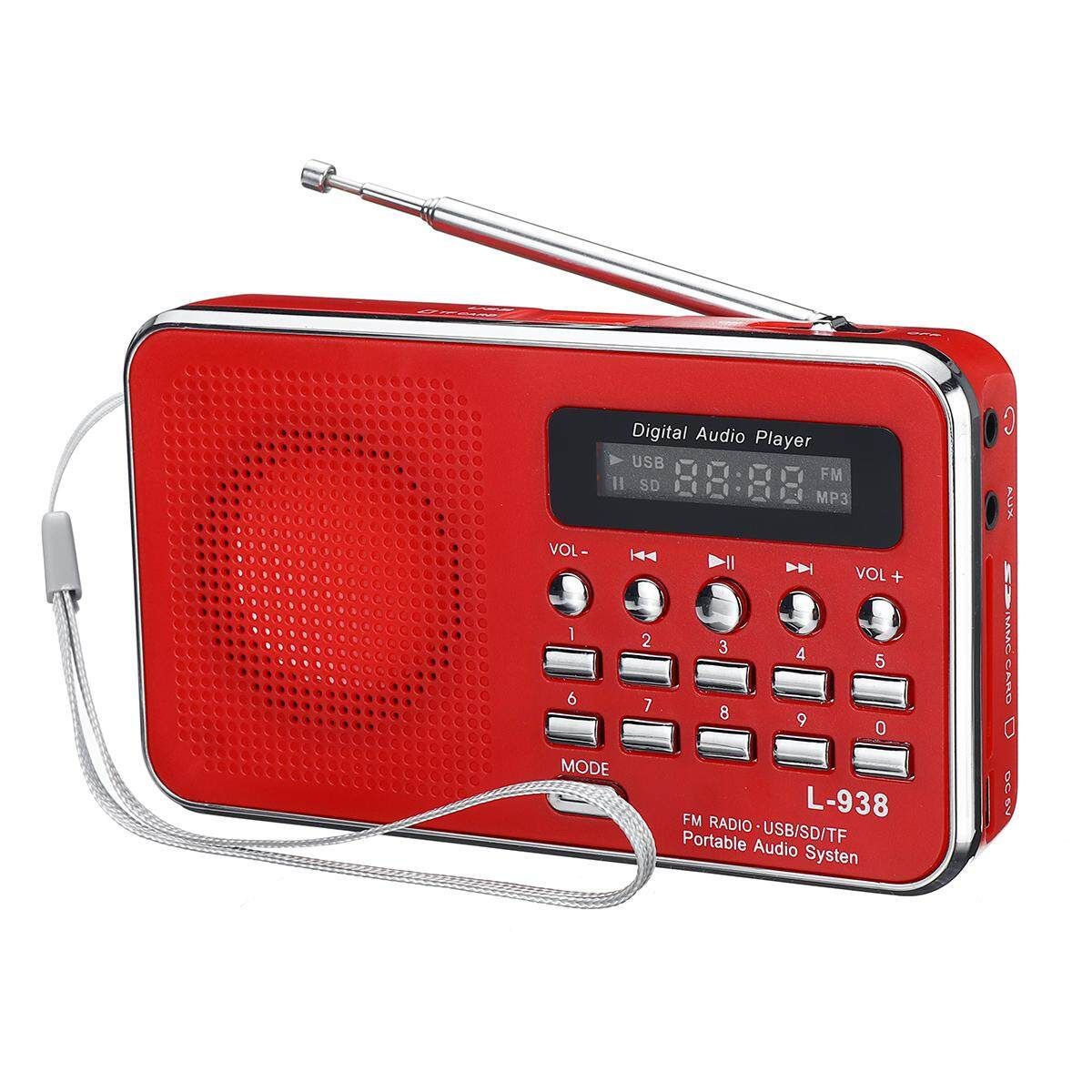 Portable Radio FM/AM/MP3/AUX Digital Key Selection Wireless Telescopic 87.5-108MHZ Not Specified