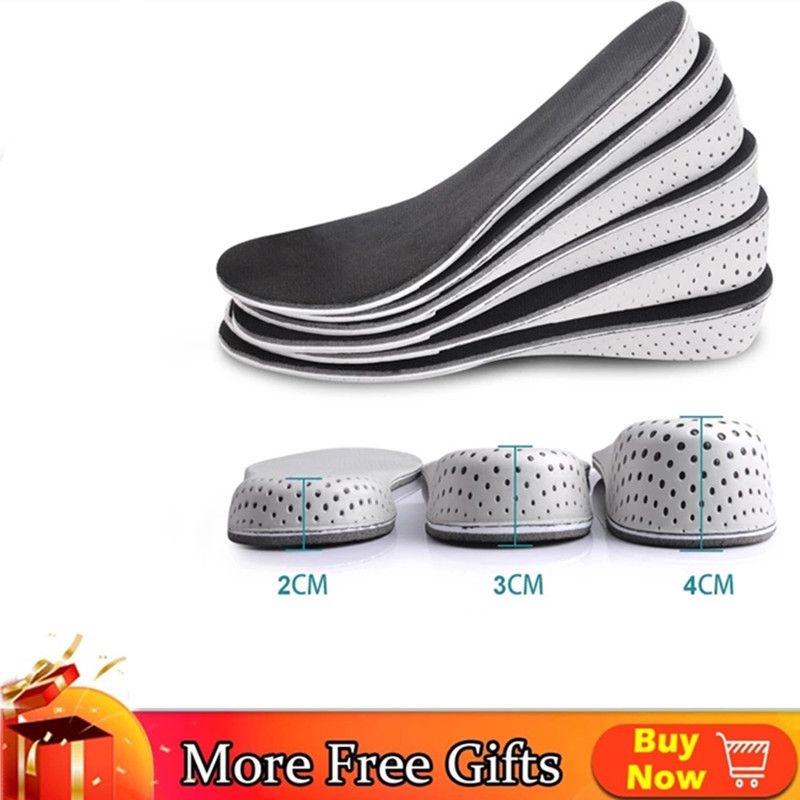 1 Pair Women Men Comfortable Height Increase Insole Unisex Insert Memory Foam Insoles Shoes Full Hlaf Pad Cushion Gift(#half Insoles)