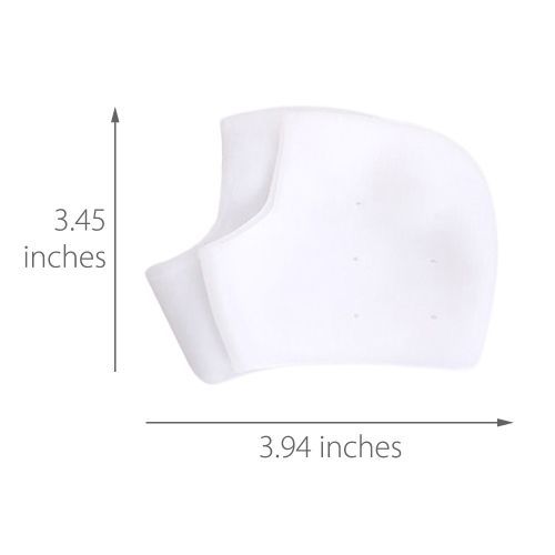 2 Pairs Silicone Heel Protectors Cushions Heel Cups For Plantar Fasciitis