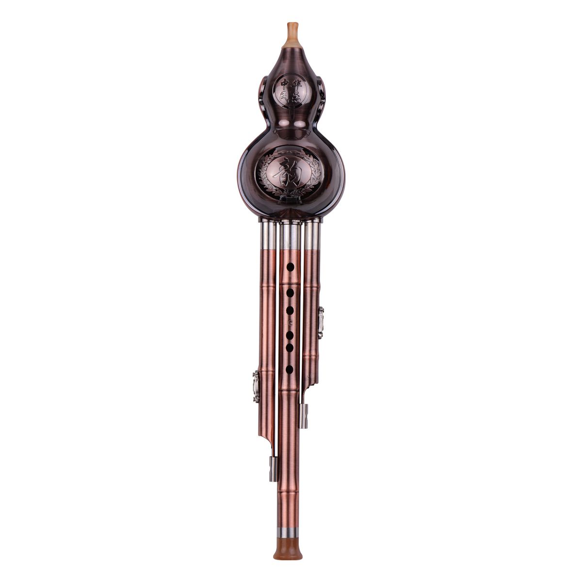 3 Tone C-Key Hulusi Gourd Cucurbit Flute Aluminum With