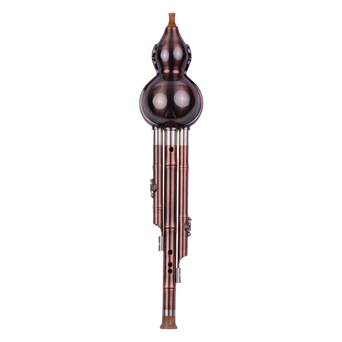3 Tone C-Key Hulusi Gourd Cucurbit Flute Aluminum With