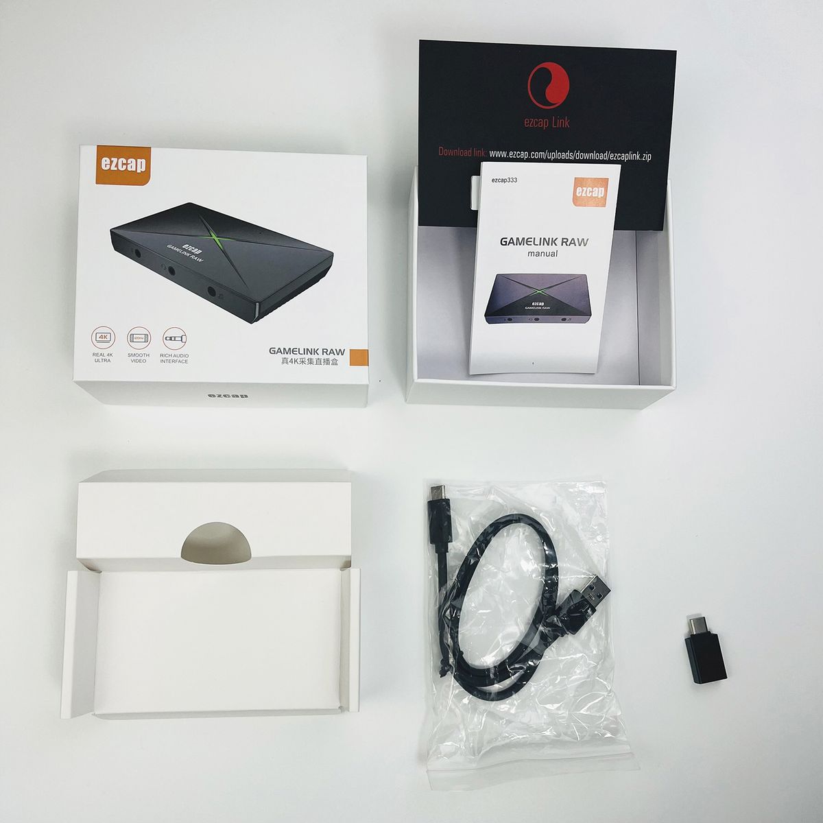 Ezcap333 GAMELINK RAW 4K HD Video Capture Card Type-C