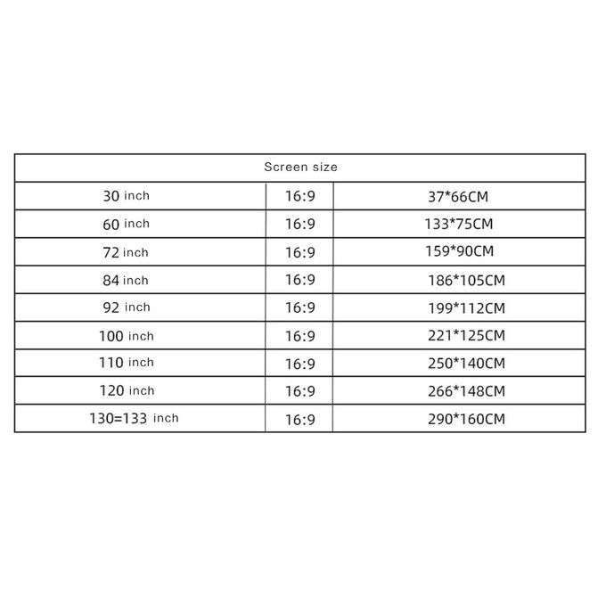 Ple Folding Soft  Urtain HD Portable Proje Tor  Urtain Polyester Spandex  Orporate Offi E Home Theater-White-60 In Hes