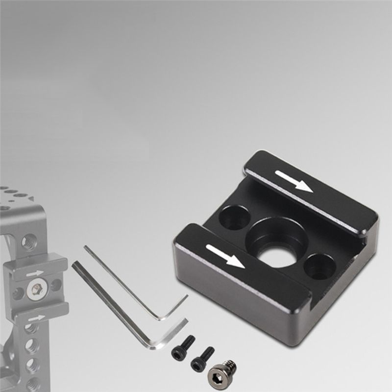 1Set 14 Thread Cold Hot Shoe Mount Adapter for DSLR Camera Cage Flash LED Light Microphone Monitor Mounting
