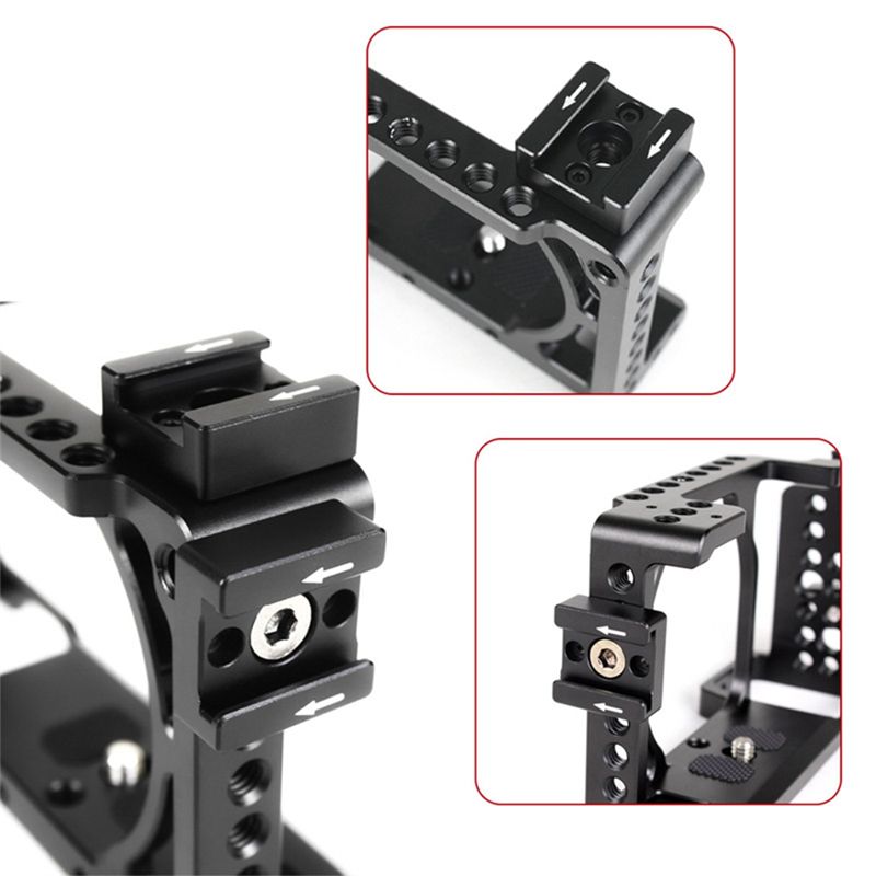 1Set 14 Thread Cold Hot Shoe Mount Adapter for DSLR Camera Cage Flash LED Light Microphone Monitor Mounting