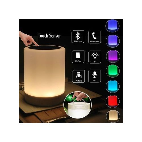 Portable Wireless Bluetooth Smart Speaker Touch LED Lamp