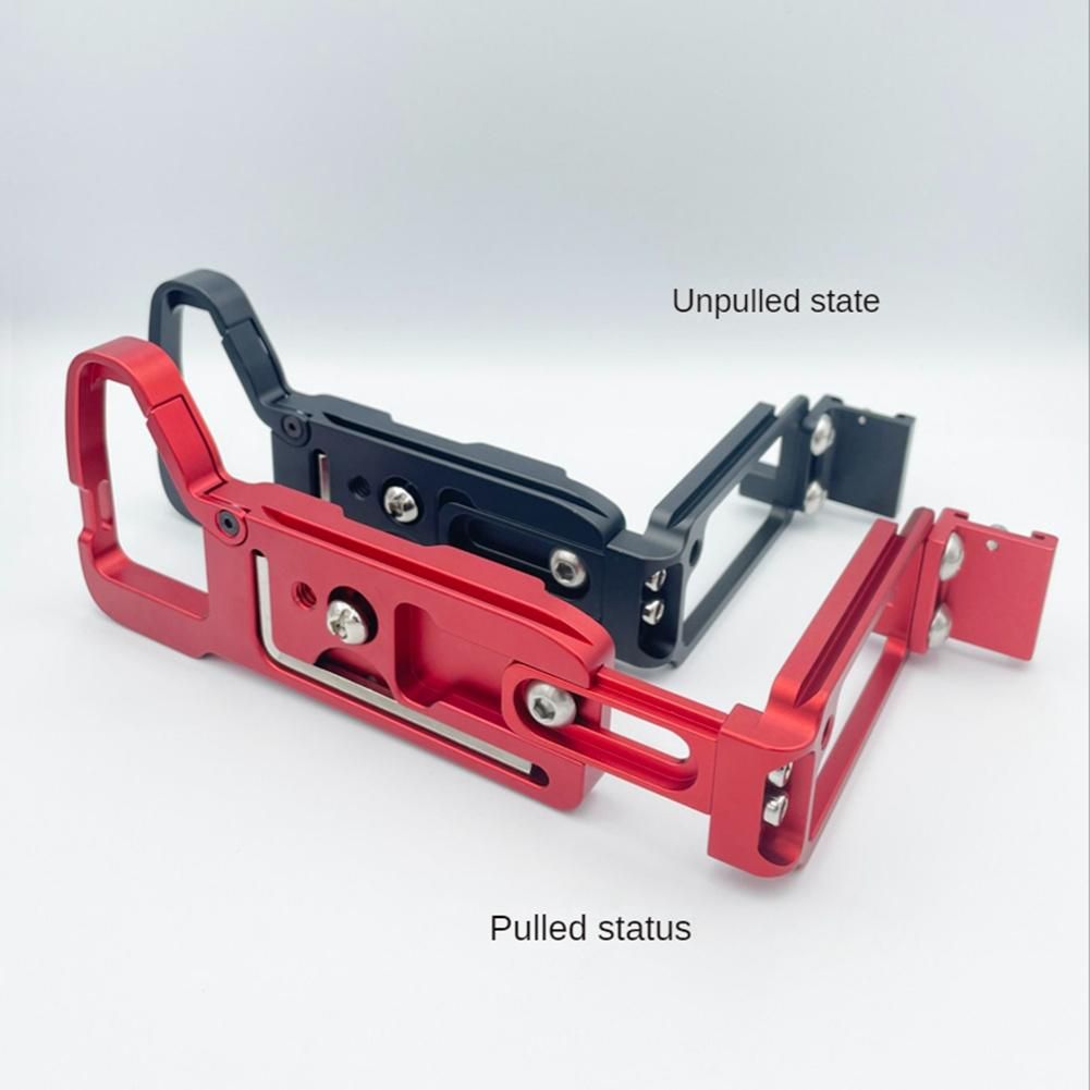 Quick Release L-Bracket with Base for A7S3 A7M4 A1 Photography Camera Grip L-Holder Stardard Base Plate Red