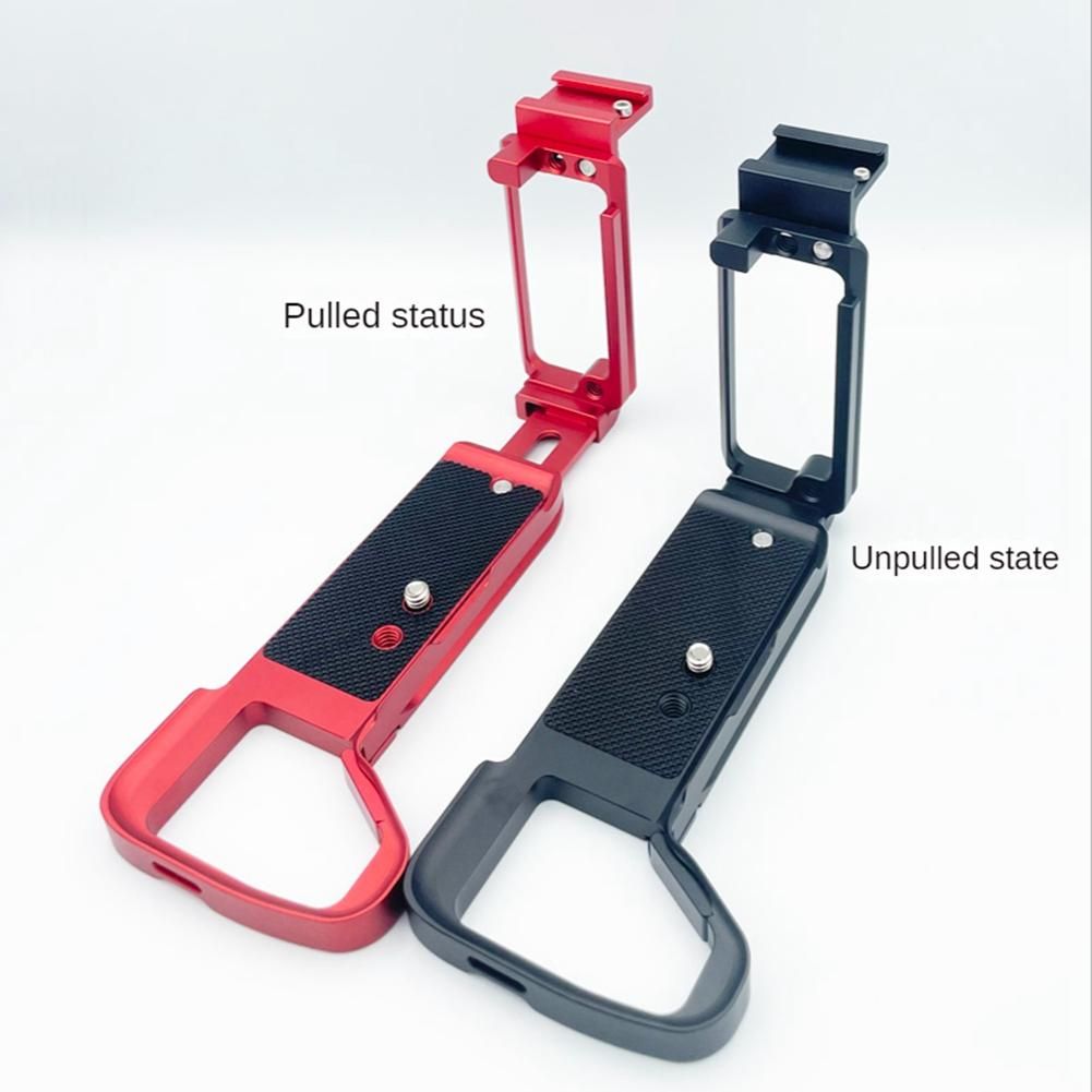 Quick Release L-Bracket with Base for A7S3 A7M4 A1 Photography Camera Grip L-Holder Stardard Base Plate Red