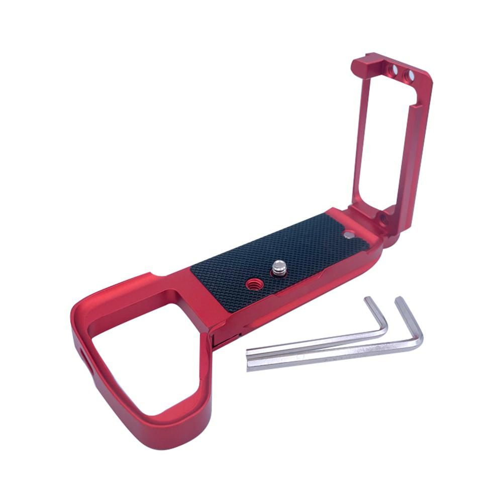 Quick Release L-Bracket for A7S3 A7M4 A1 Photography Camera Grip Quick Release L-Holder Stardard Base Plate Red
