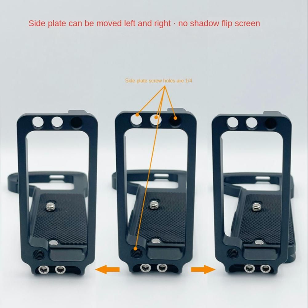 Quick Release L-Bracket for A7S3 A7M4 A1 Photography Camera Grip Quick Release L-Holder Stardard Base Plate Red