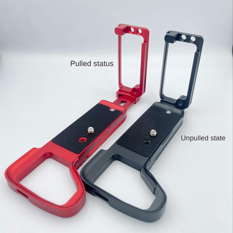 Quick Release L-Bracket for A7S3 A7M4 A1 Photography Camera Grip Quick Release L-Holder Stardard Base Plate Red