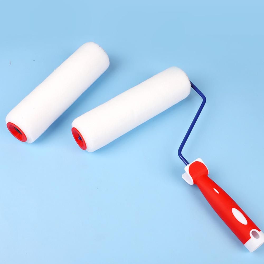 9 Inch Paint Roller with Handle House Paint Brush Roller Frame with 2 Covers Household Painting Tools for Home Decoration Improvement