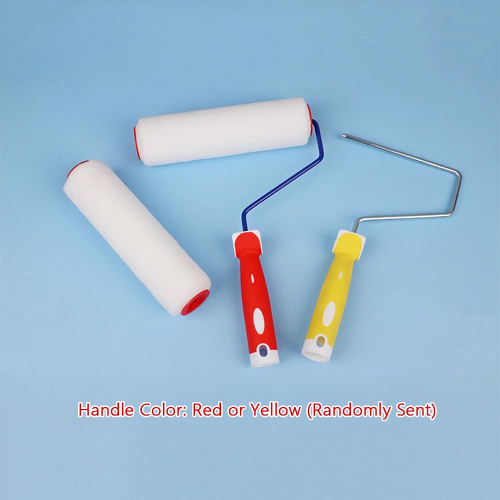 9 Inch Paint Roller with Handle House Paint Brush Roller Frame with 2 Covers Household Painting Tools for Home Decoration Improvement