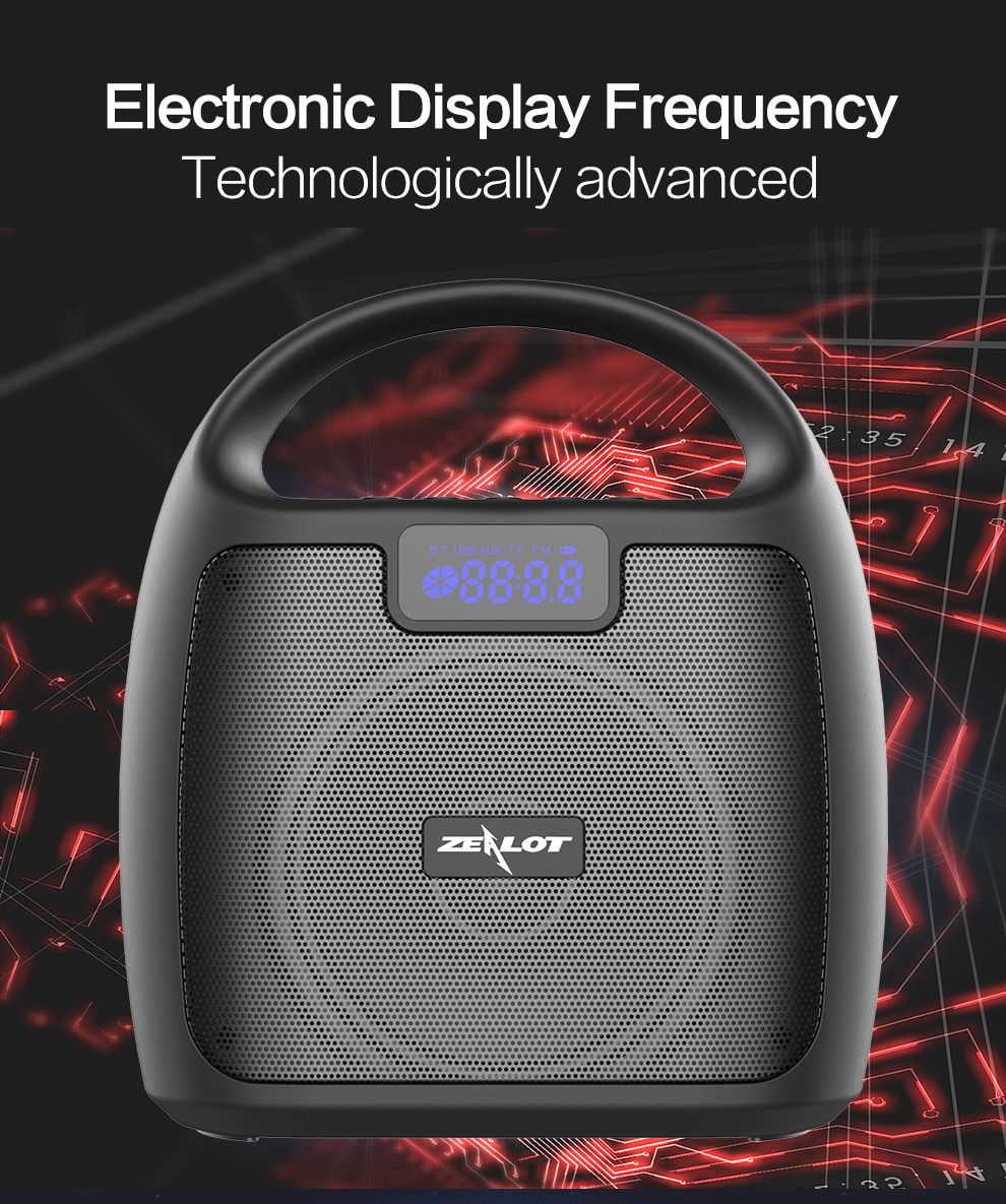 Zealot Wireless FM Radio Portable Speaker