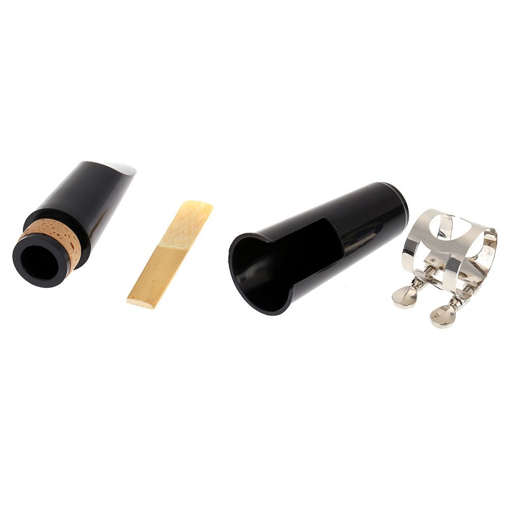 Clarinet Clarionet Mouthpiece Plastic With Cap Metal Buckle