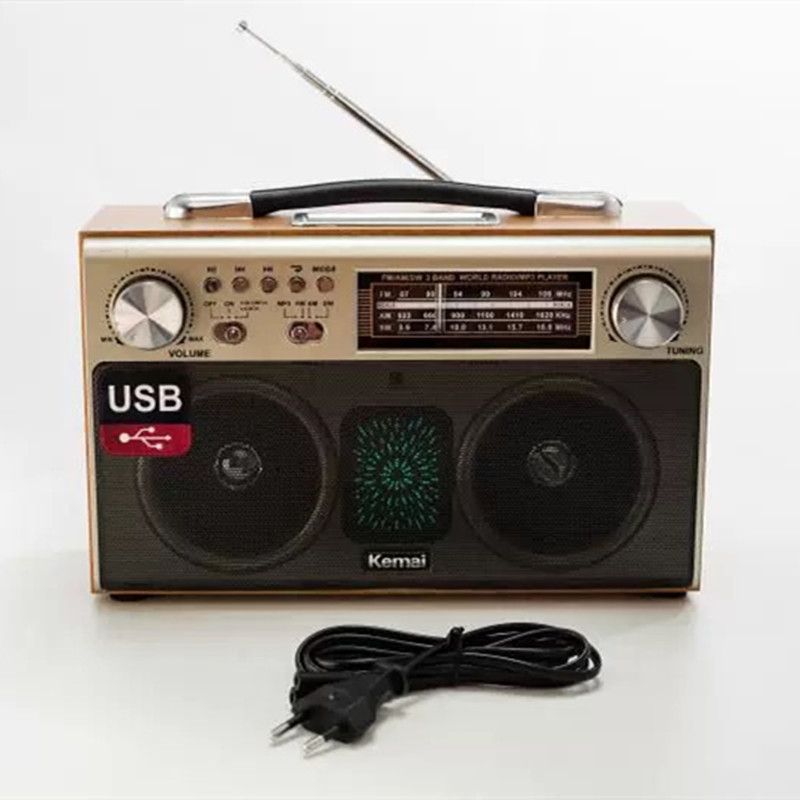 Outdoor Retro Bluetooth Speaker Home Rechargeable Portable Radio 3 Band AM FM SW Radio With USB TF AUX Player Extension Anten