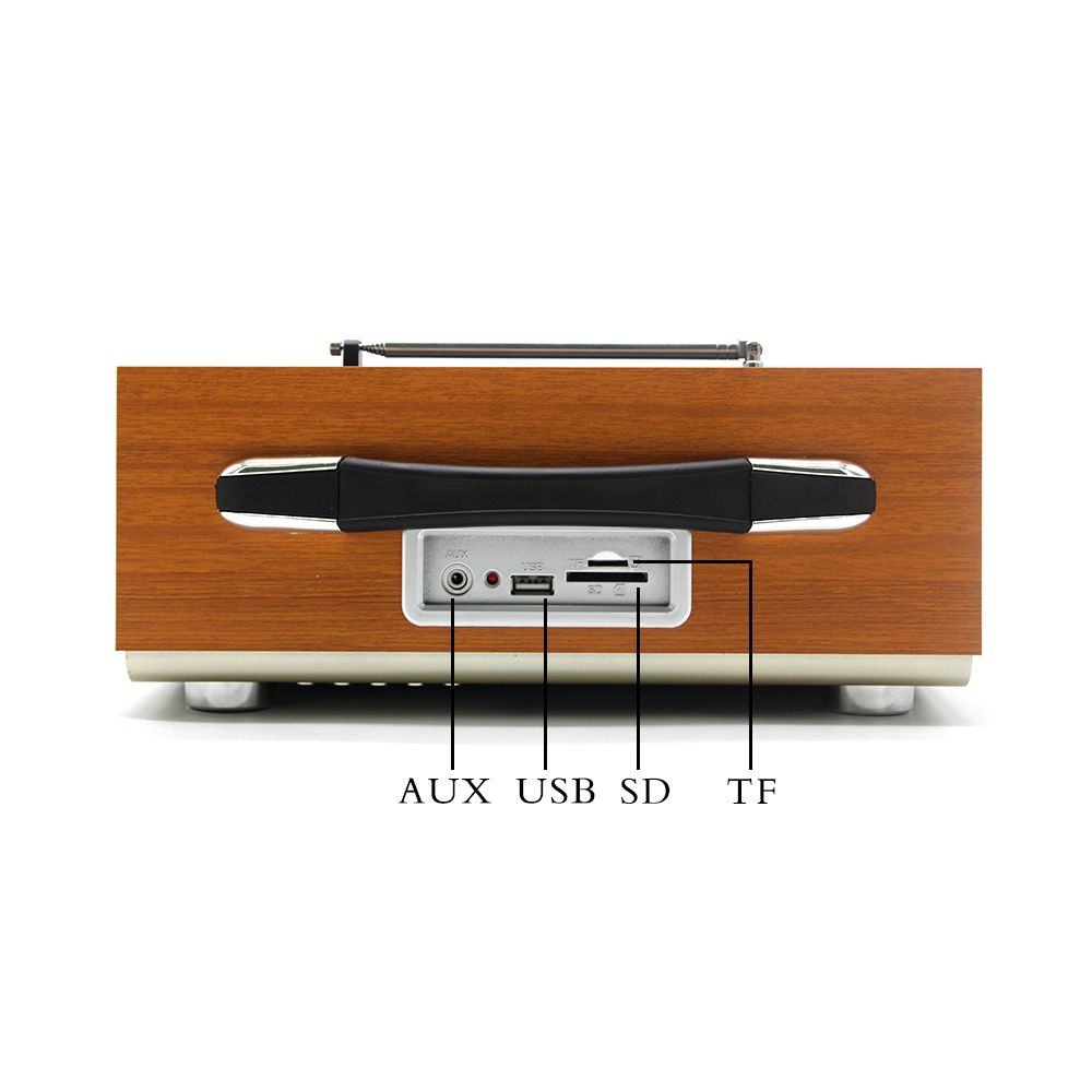 Outdoor Retro Bluetooth Speaker Home Rechargeable Portable Radio 3 Band AM FM SW Radio With USB TF AUX Player Extension Anten