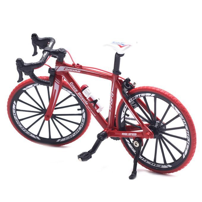 1/10 Simulation Alloy Racing Bike Road Bicycle Model Toy-Red