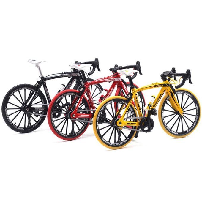 1/10 Simulation Alloy Racing Bike Road Bicycle Model Toy-Red