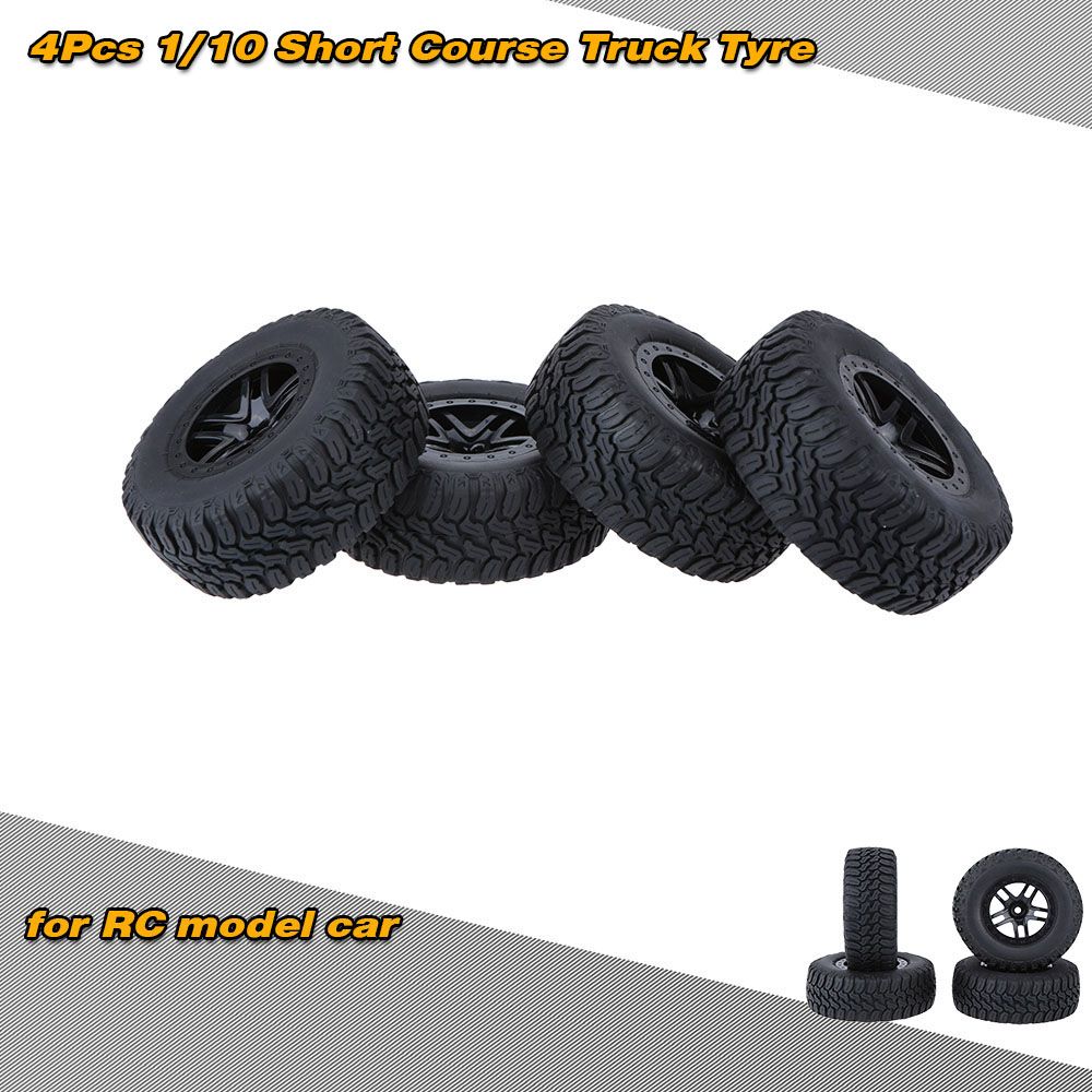 4Pcs/Set 1/10 Short Course Truck Tire Tyres For Traxxas HSP