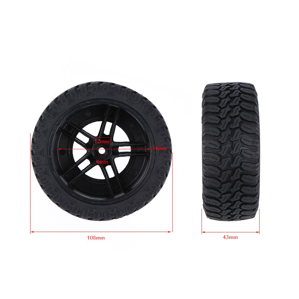 4Pcs/Set 1/10 Short Course Truck Tire Tyres For Traxxas HSP