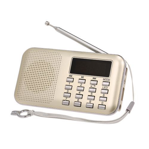 Y-896 Mini FM Radio Digital Portable 3W Stereo Speaker MP3 A