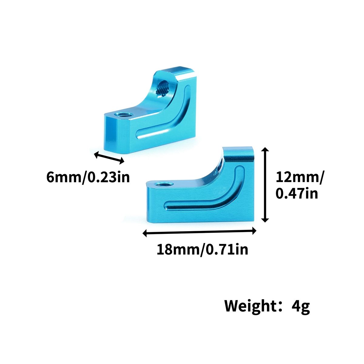 2Pcs Metal Servo Mount Servo Fixed Bracket Stand for TT02