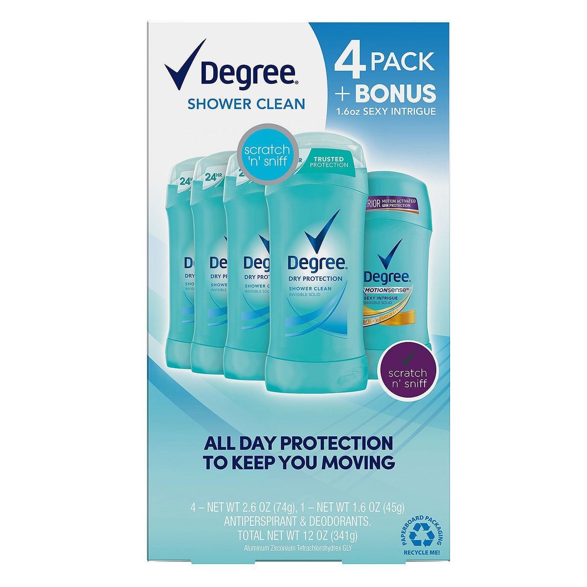 Antiperspirant & Deodorant Stick Roll 24hrs Trusted Protection