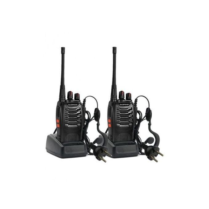 Walkie Talkie Radio With Earpiece (2pcs)