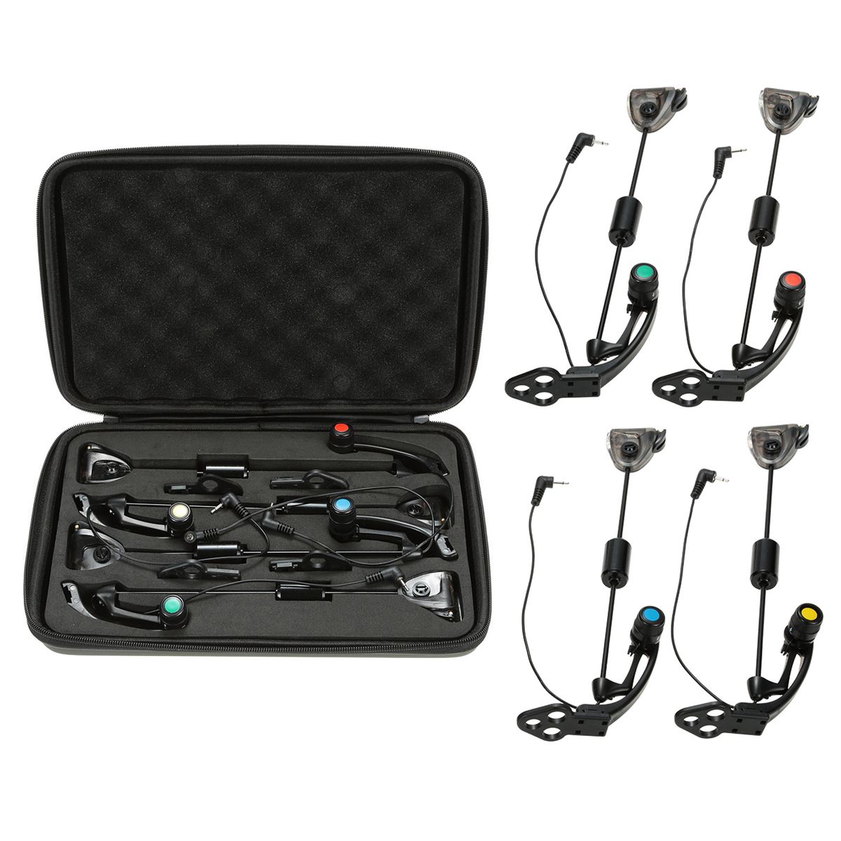 4pcs LED Fishing Swingers Set Fish Bite Indicator