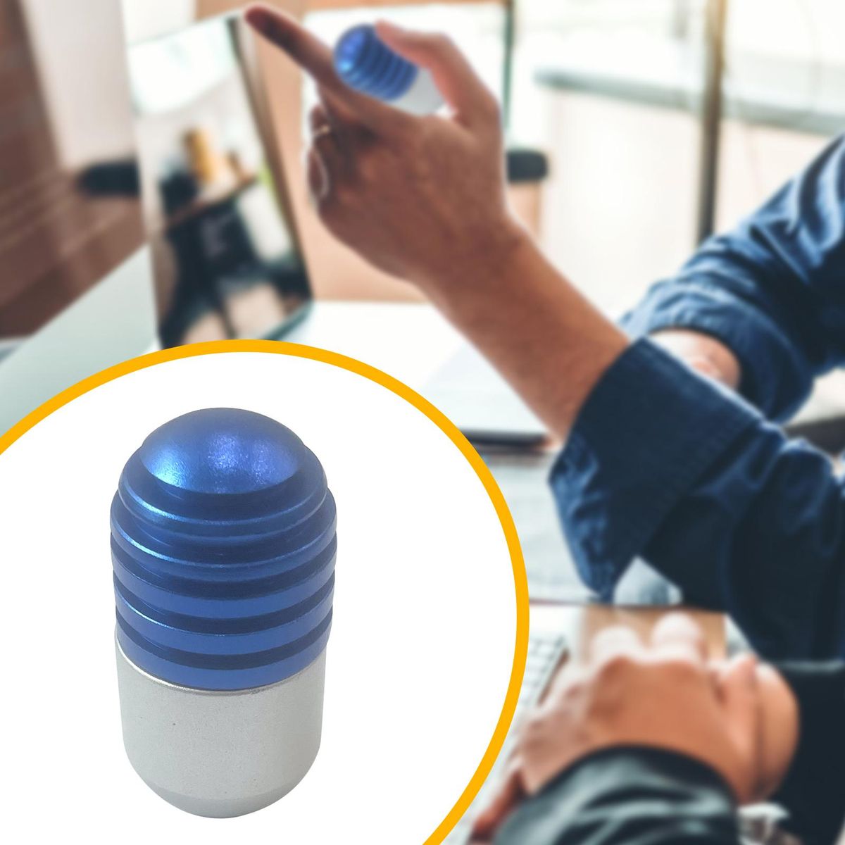 Sensory Toy Flexible EDC Fingertip Toy Blue