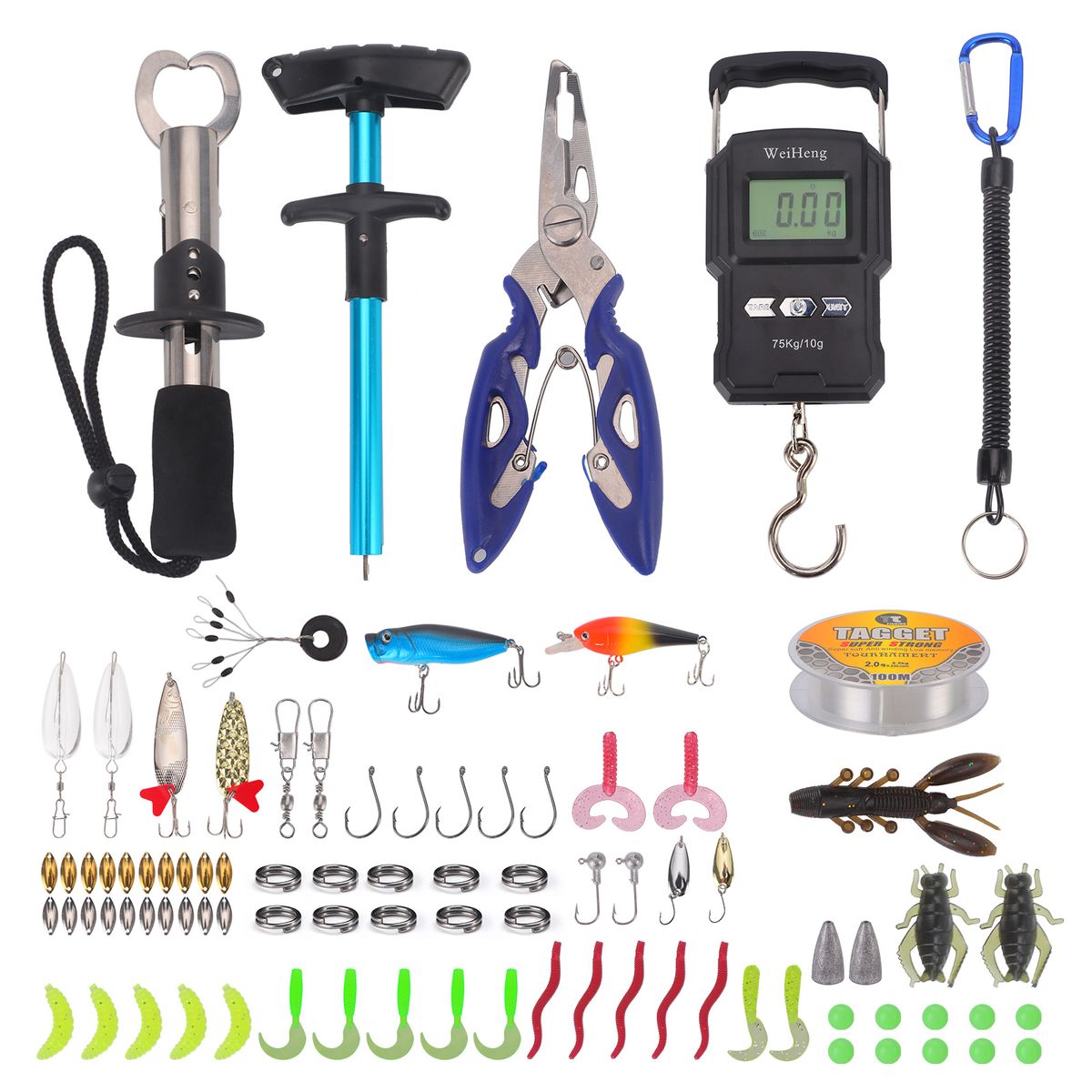 Fishing Tool Kit Fishing Hook Remover Tool Fish Lip Gripper