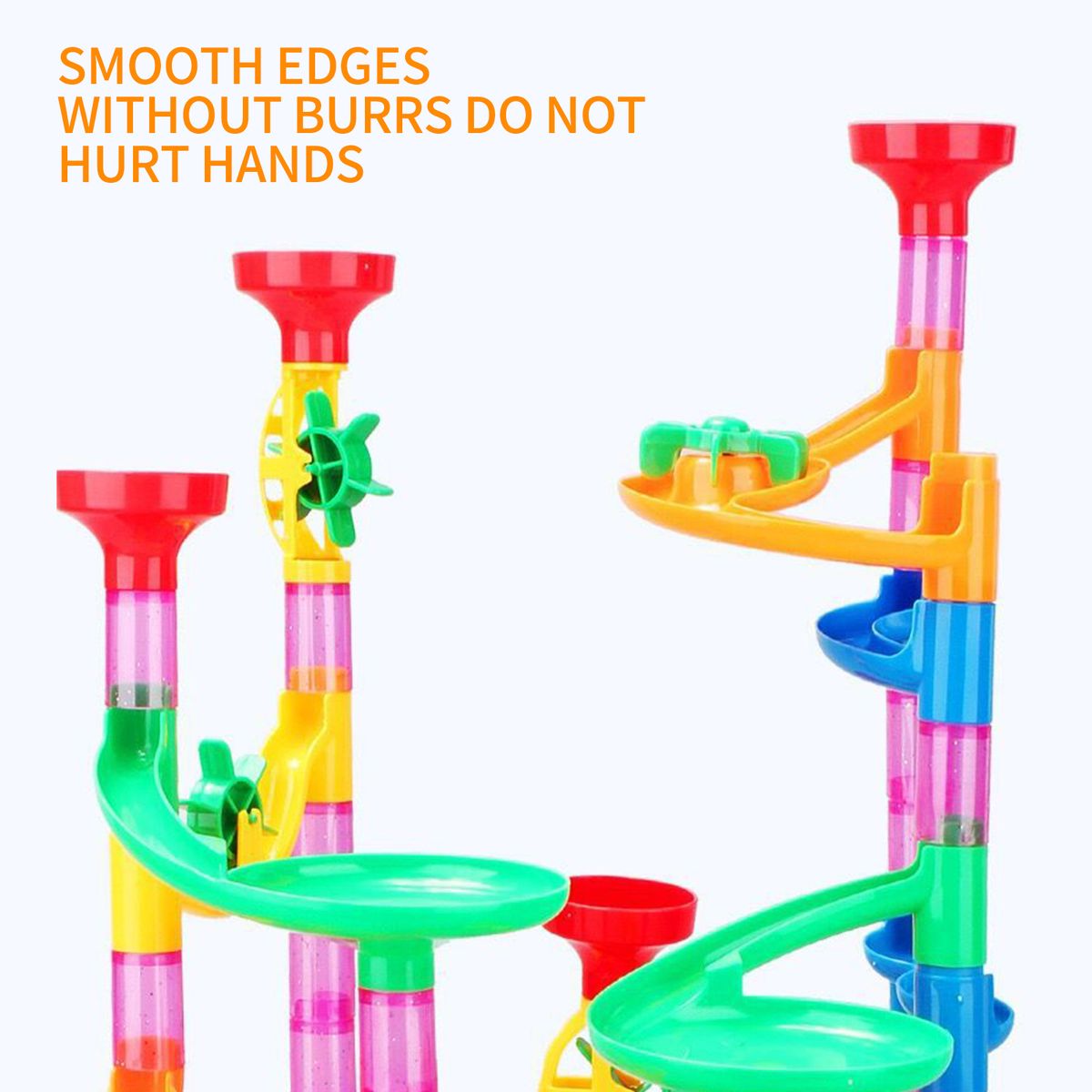 Construction Marble Run Race Track DIY Building Railway 109