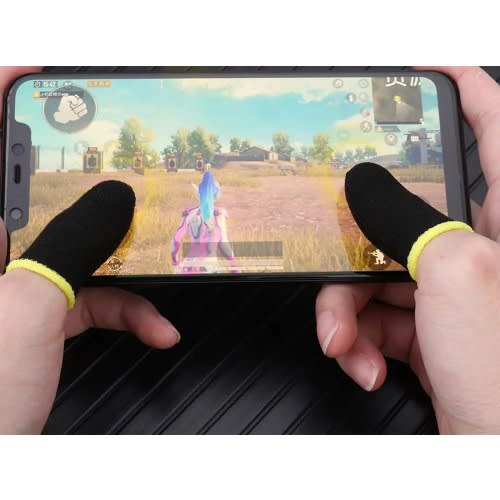 2pieces Mobile Finger Sleeve Socks