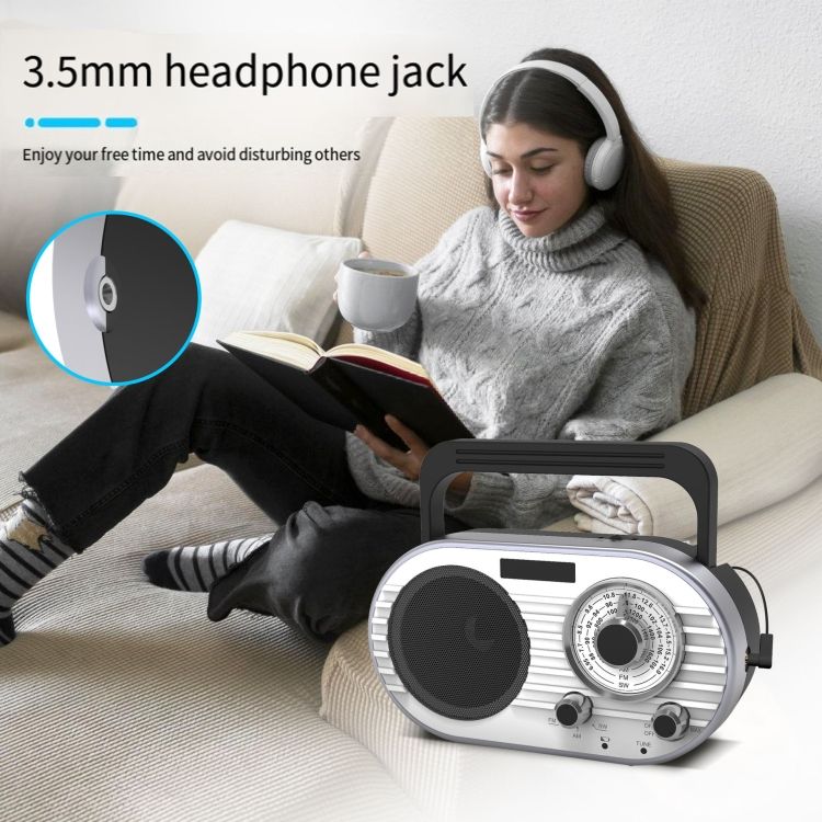 FM/AM/SW Multi-band Radio Rechargeable Music Player