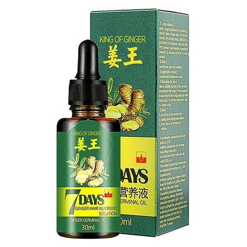 7 Days Ginger Germinal Oil, Bald Head & Hair Growth Restoration