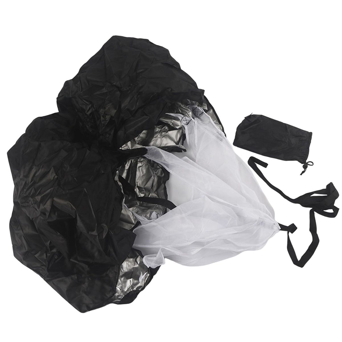 Drag Umbrella Soccer Speed Strength Parachute Black